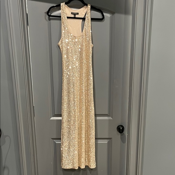 Elegant Gold Sequin Dress - Picture 3 of 3
